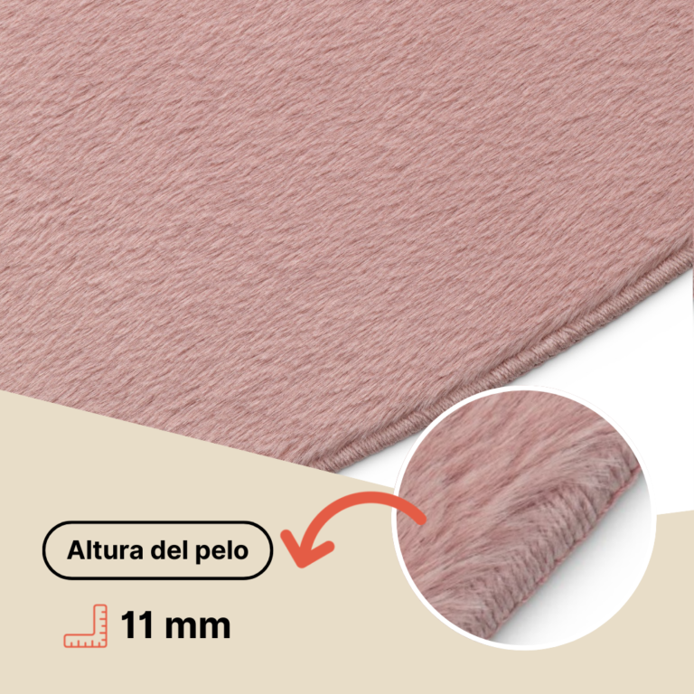 Alfombra Lumi Redonda Gris Oscuro Antideslizante