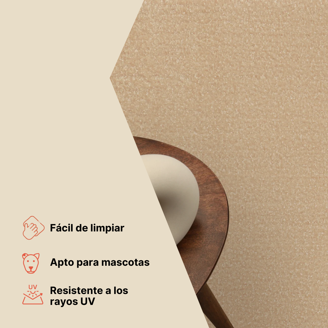 Alfombra Mono Interior Exterior Crema
