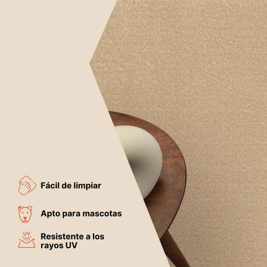 Alfombra Mono Cuadrada Interior Exterior Gris Claro