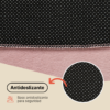 Alfombra Lumi Redonda Gris Oscuro Antideslizante