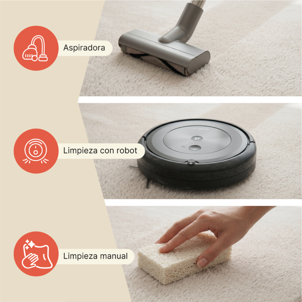 Alfombra Lumi Crema Antideslizante