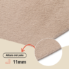 Alfombra Lumi Redonda Beige Antideslizante