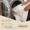 Alfombra Lumi Redonda Crema Antideslizante