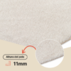Alfombra Lumi Cuadrada Crema Antideslizante
