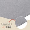 Alfombra Lumi Cuadrada Gris Claro Antideslizante