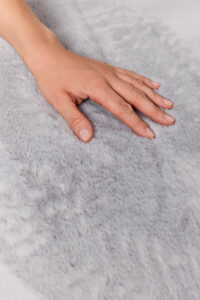 Alfombra Lumi Gris Claro Antideslizante