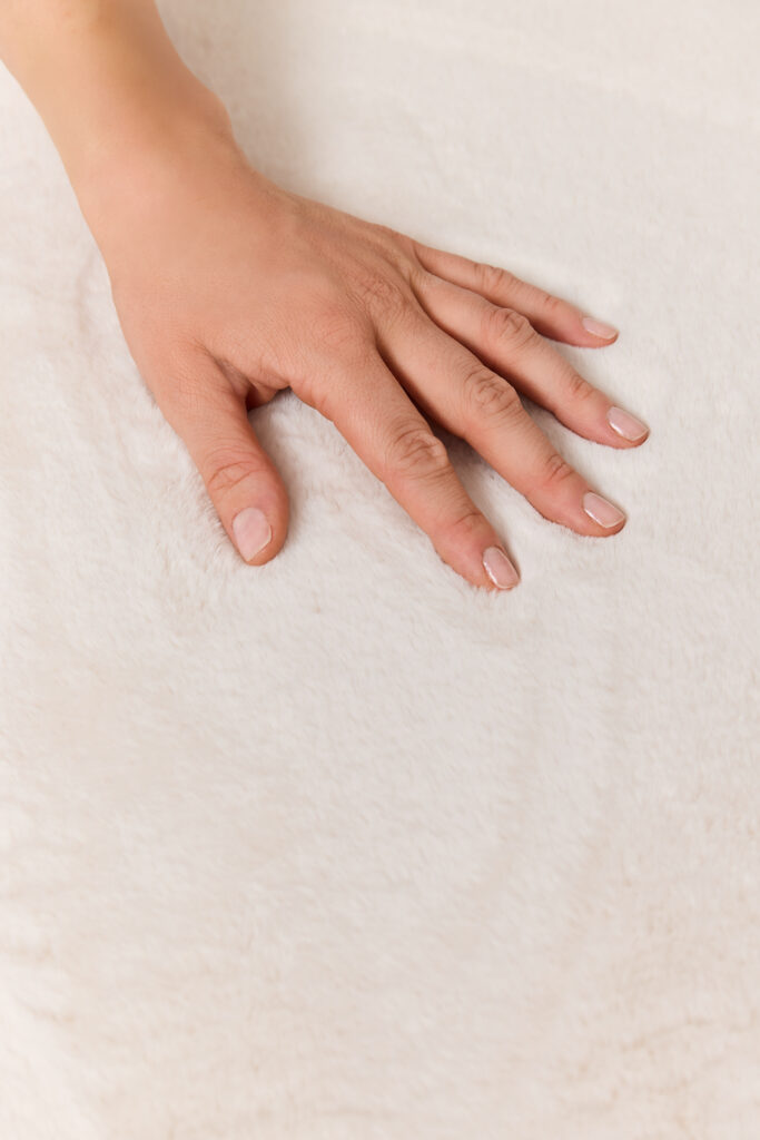 Alfombra Lumi Cuadrada Crema Antideslizante