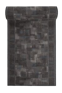 Pasillo Antideslizante Gris Oscuro Azul Marino