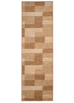Pasillo Antideslizante Beige Geométrico