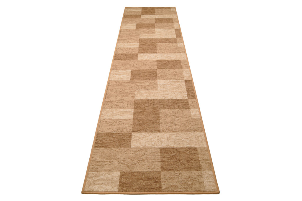 Pasillo Antideslizante Beige Geométrico