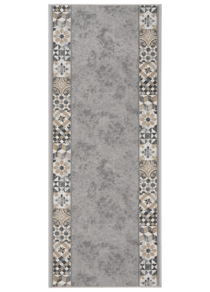 Pasillo Antideslizante Gris Mosaico