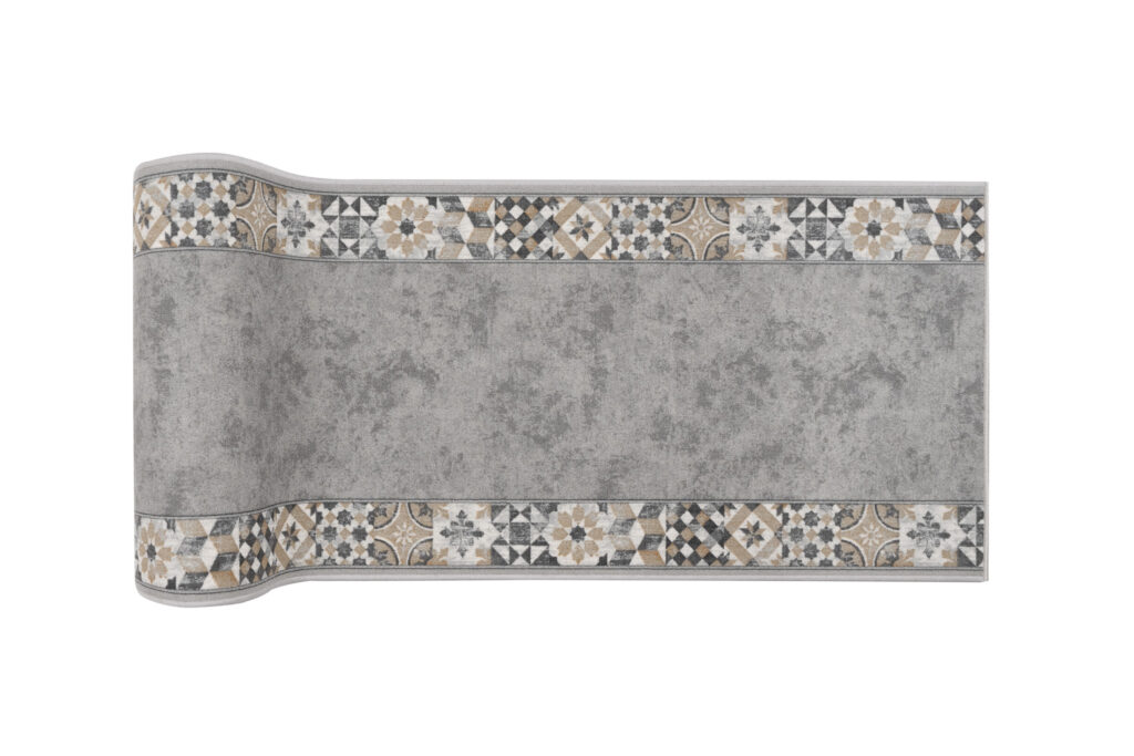 Pasillo Antideslizante Gris Mosaico