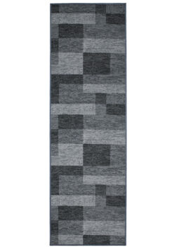 Pasillo Antideslizante Gris Geométrico