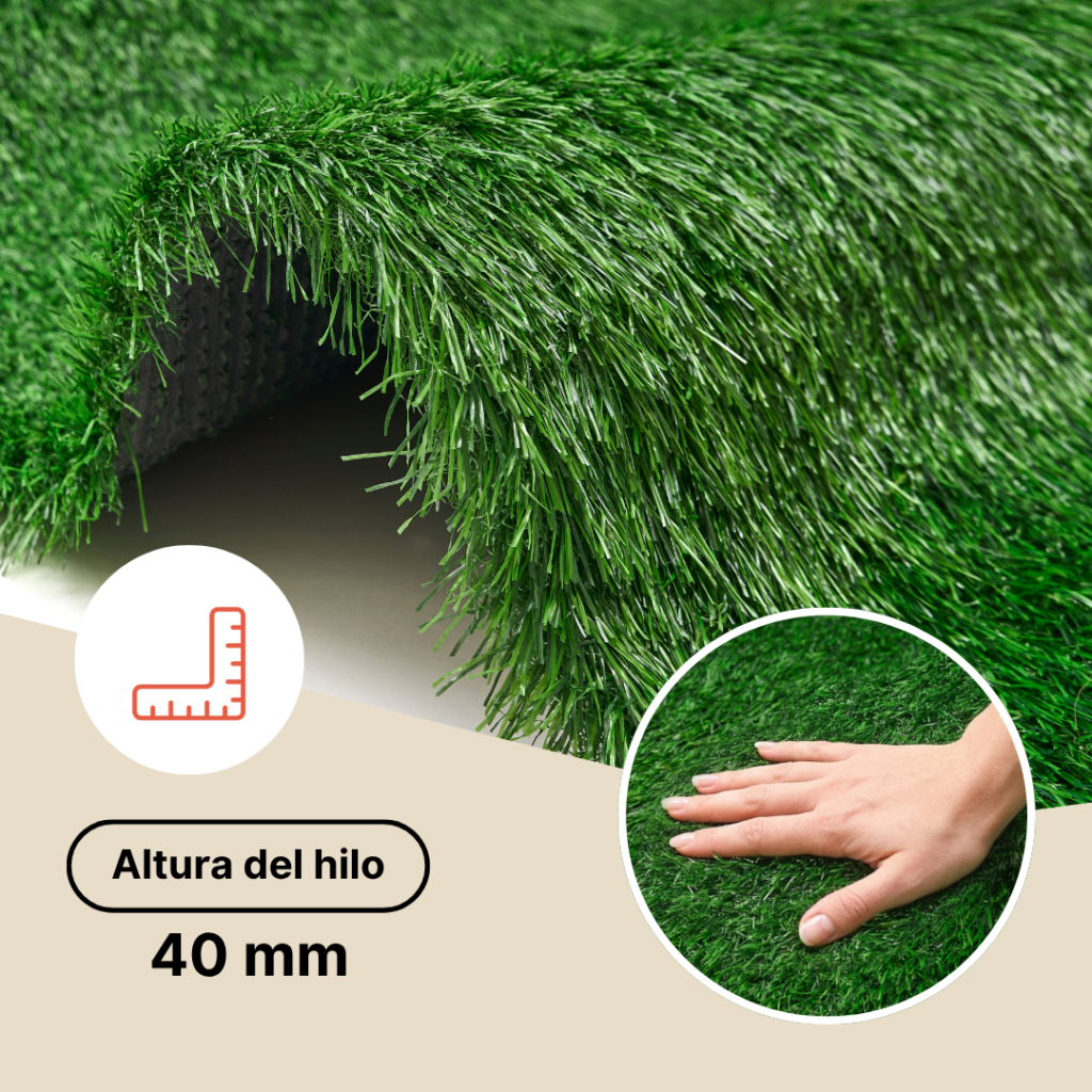 Césped artificial Verde 40mm