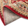 Alfombra Atlas Redonda Ornamento Rojo Beige