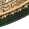 Alfombra Atlas Ovalada Verde Beige Ornamento