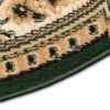 Alfombra Atlas Ovalada Clásico Verde Beige Ornamento