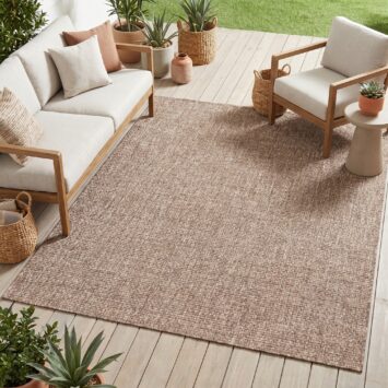 Alfombra Exterior Verano Marrón