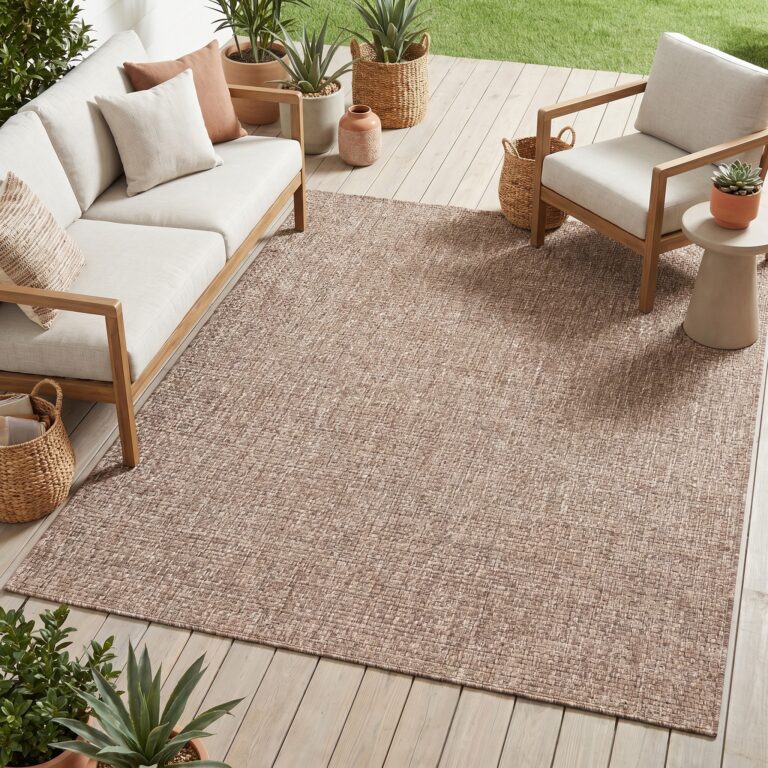 Alfombra Exterior Verano Marrón