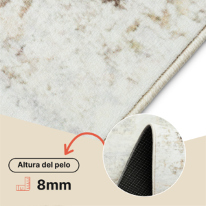 Alfombra Bari Beige Gris Vintage