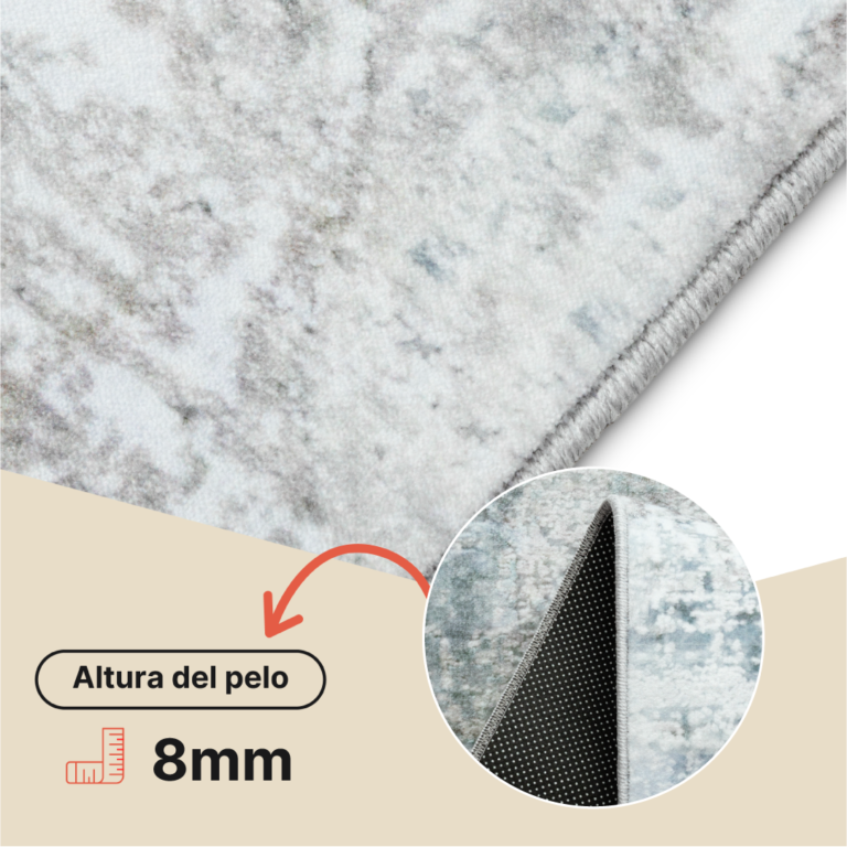 Alfombra Bari Azul Gris Vintage
