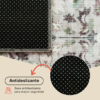 Alfombra Ispahan Gris Verde Motivo Floral