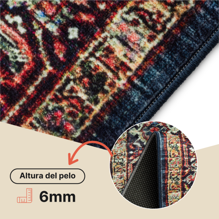 Alfombra Ispahan Multicolor Tradicional