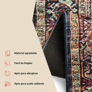 Alfombra Ispahan Multicolor Tradicional