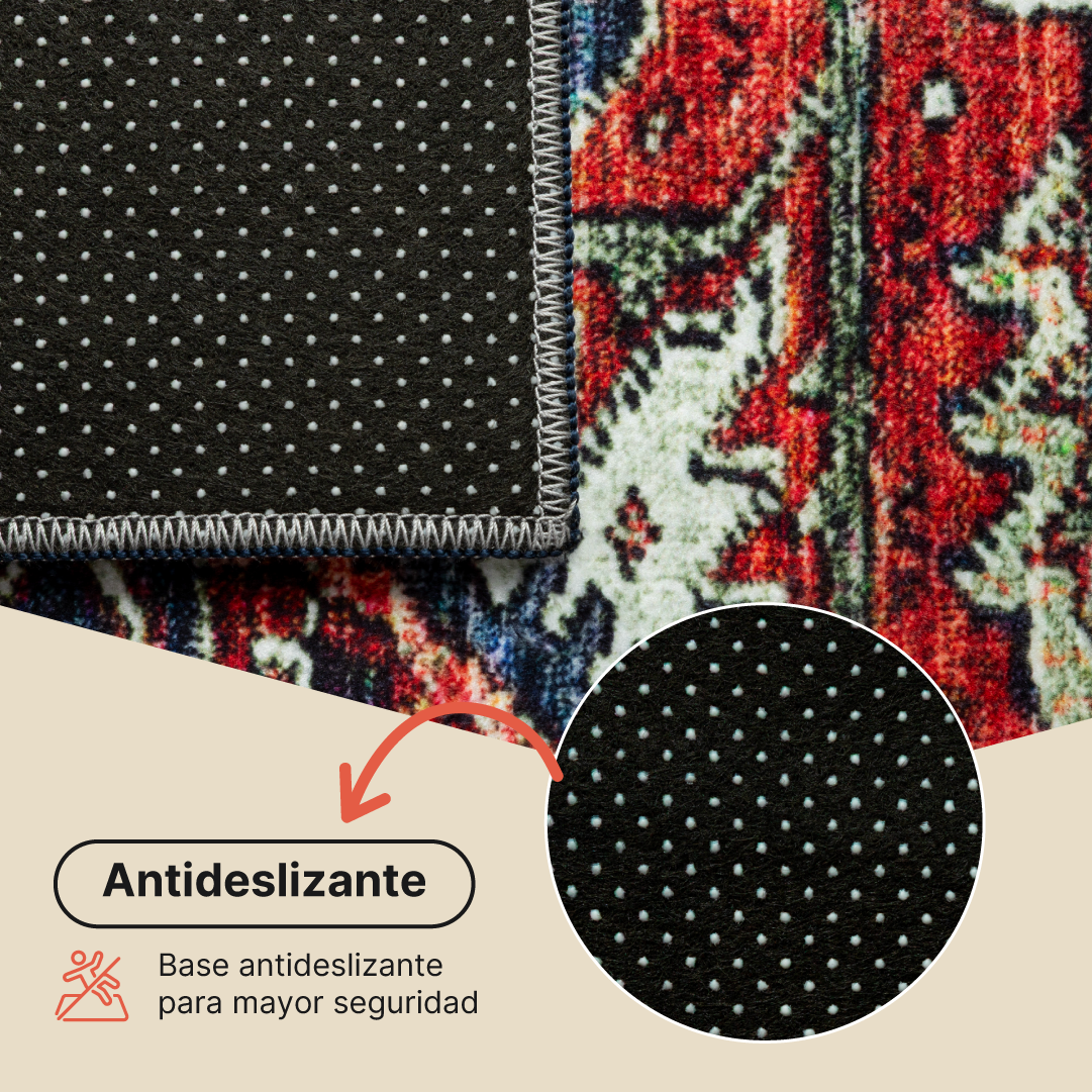 Alfombra Ispahan Multicolor Tradicional