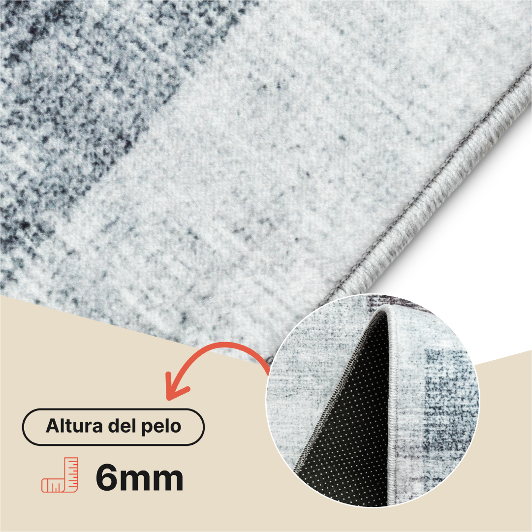 Alfombra Venezia Gris Morado Geométrico