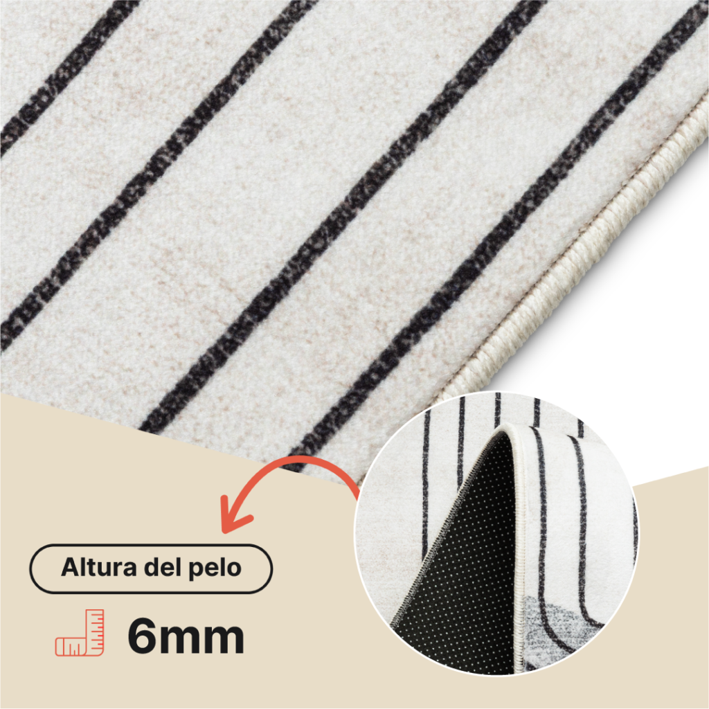 Alfombra Venezia Crema Naranja Geométrico