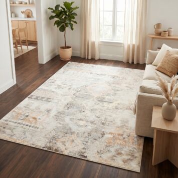 Alfombra Bari Beige Gris Vintage
