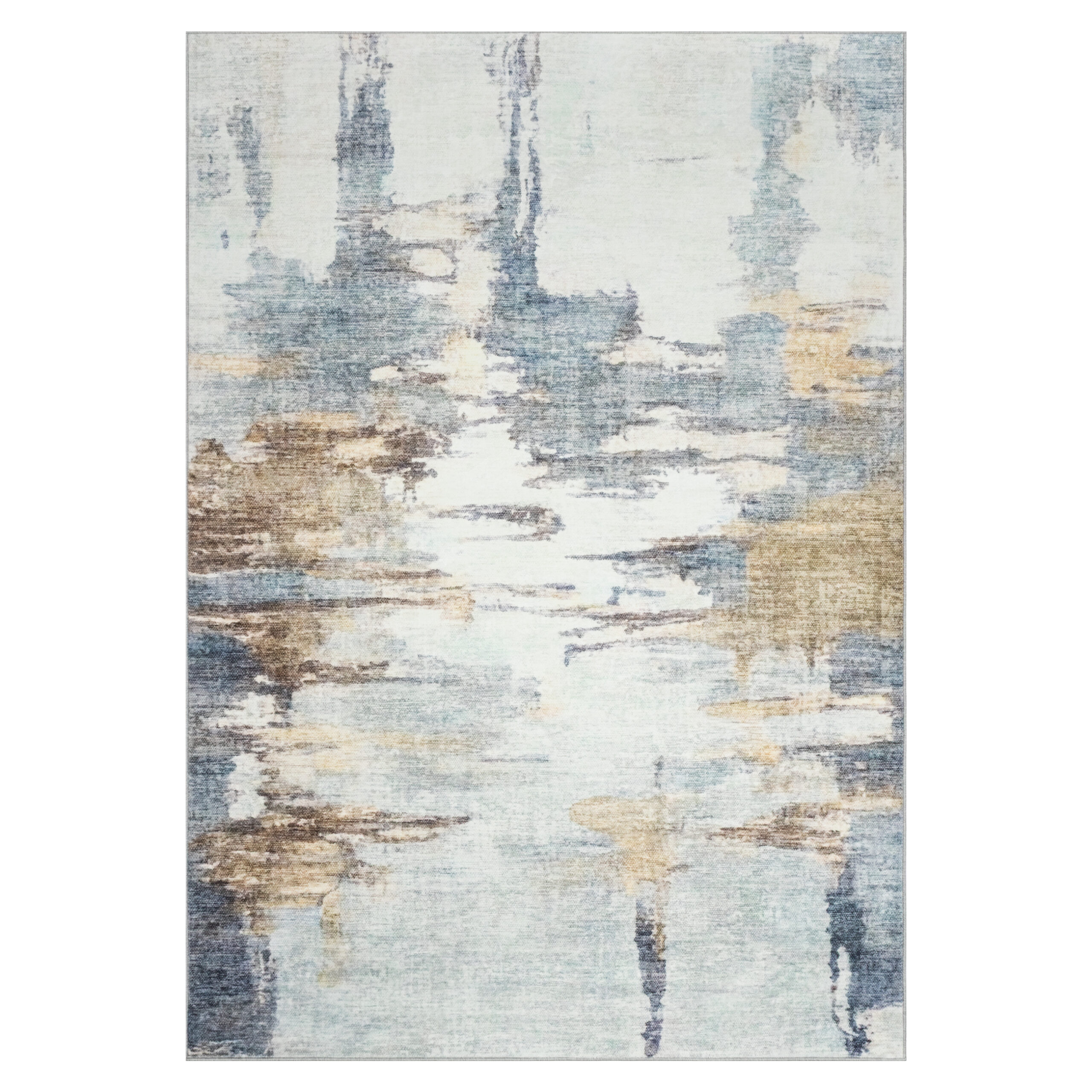 Alfombra Bari Azul Beige Abstracto