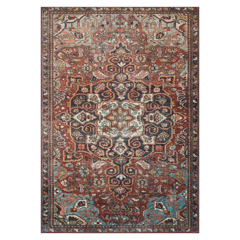 Alfombra Ispahan Multicolor Roseta Vintage