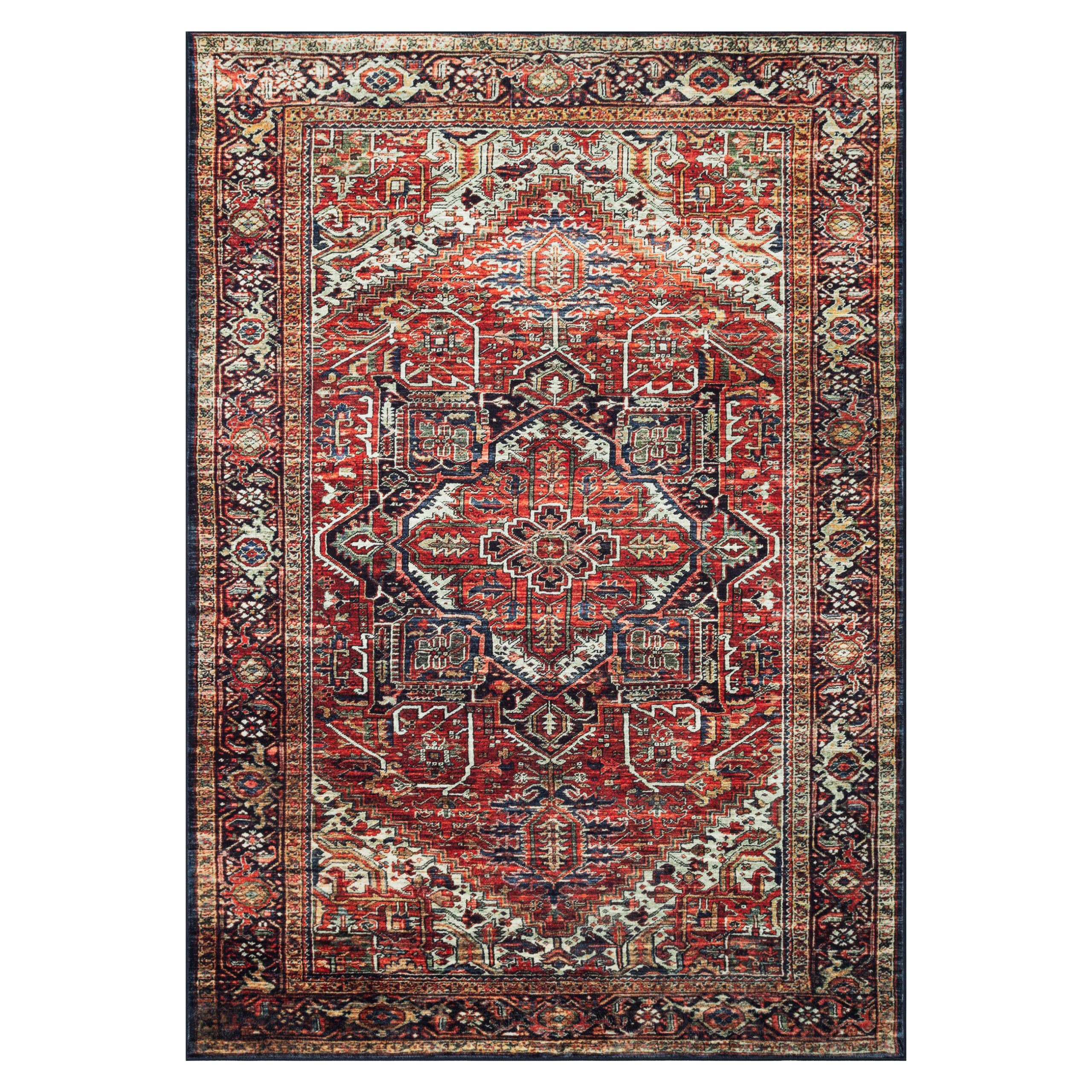 Alfombra Ispahan Multicolor Tradicional