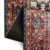 Alfombra Ispahan Burdeos Azul Marino Vintage