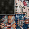 Alfombra Ispahan Burdeos Azul Marino Vintage