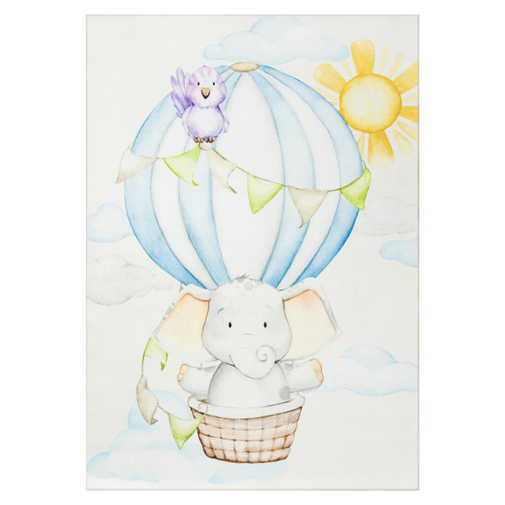 Alfombra Infantil Kids Multicolor Elefante