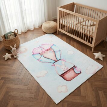 Alfombra Infantil Kids Multicolor Conejo