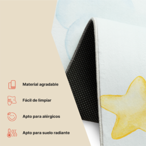 Alfombra Infantil Kids Multicolor Luna