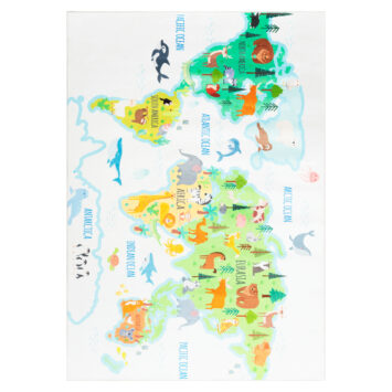Alfombra Infantil Kids Multicolor Mundo