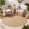 Alfombra Exterior Yucana Redonda Beige