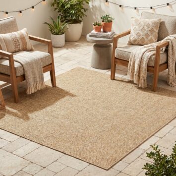 Alfombra Exterior Yucana Cuadrada Beige