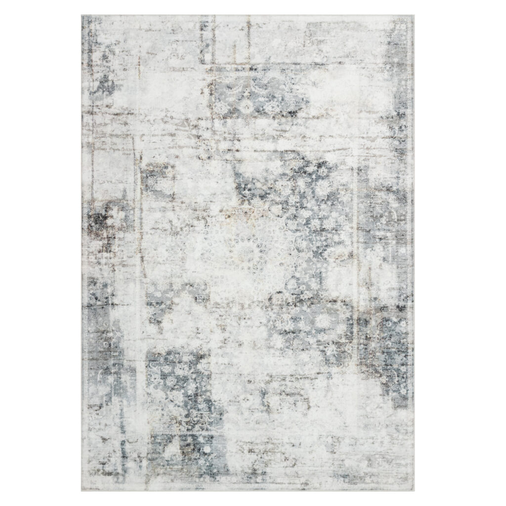 Alfombra Venezia Gris Azul Marino Vintage