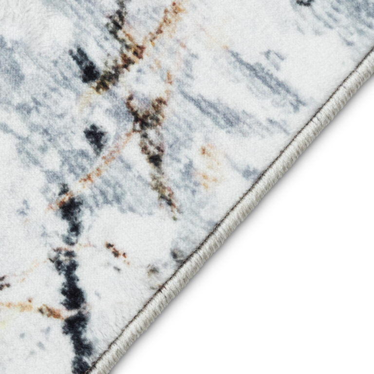 Alfombra Venezia Gris Dorado Mármol