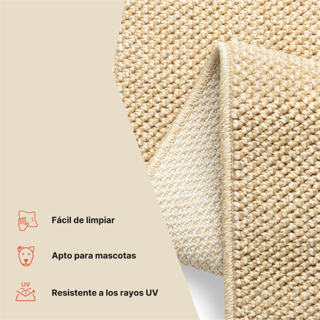 Alfombra Exterior Calma Beige