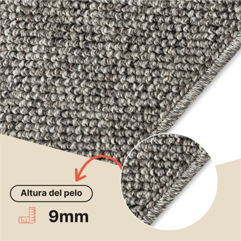 Alfombra Exterior Calma Gris Oscuro
