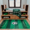 Alfombra Infantil Snooki Campo de Fútbol Verde Antideslizante