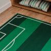Alfombra Infantil Snooki Campo de Fútbol Verde Antideslizante