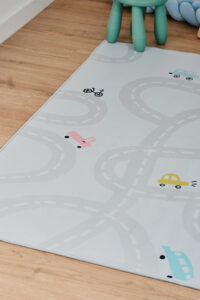 Alfombra Infantil Snooki Caminos Pastel Beige Antideslizante